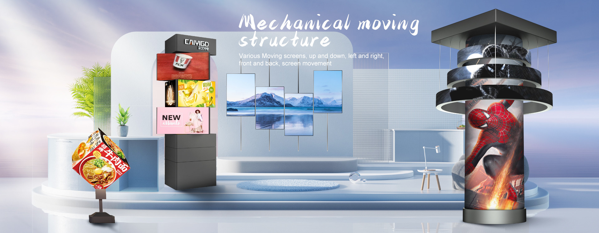 kualitas Layar LED Bergerak pabrik