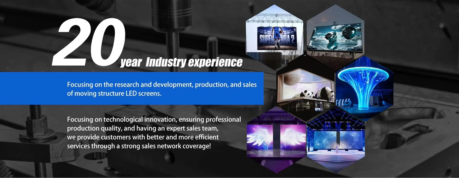 kualitas Layar LED Bergerak pabrik